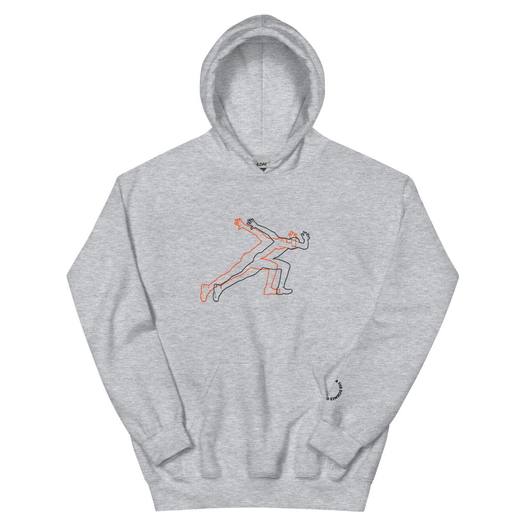 dual sprinter hoodie in grey by thesprint.club