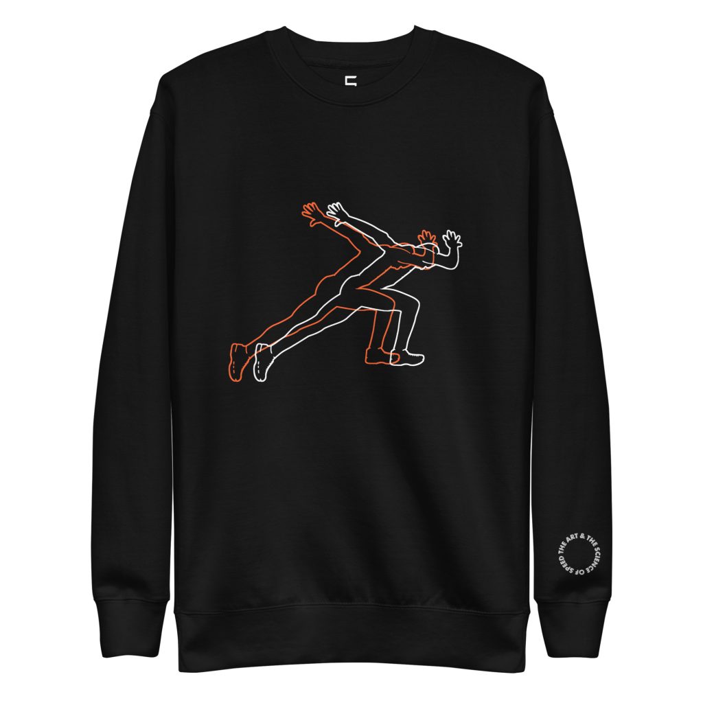 dual sweatshirt sprinter black for sprinters with minimal style